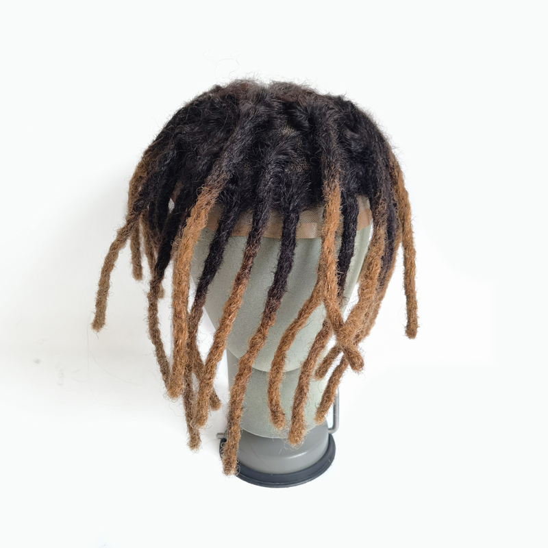 Ombre Men Dreadlocks Hair Unit Toupee