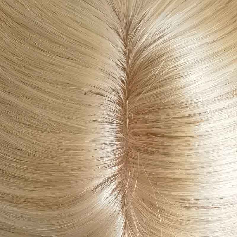 Thin PU Skin Base Hair Topper With Silk Top Partition Clip In - AIRAO HAIR